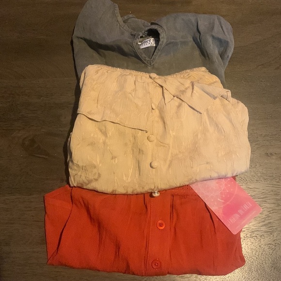 Bundle 3 Boho tops honey punch M project social S fashion on earth small - Picture 2 of 13
